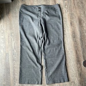 Fashion Bug trouser pants. Dark gray tweed. 20W.